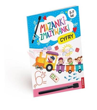 Mazanki-zmazywanki. Kolorowe cyfry. Ćwiczenia