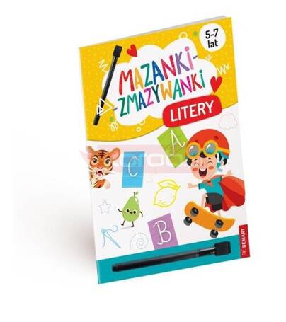 Mazanki-zmazywanki. Kolorowe litery. Ćwiczenia