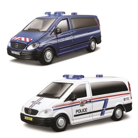 Mercedes Vito Policja, różne rodzaje 1:50 BBURAGO