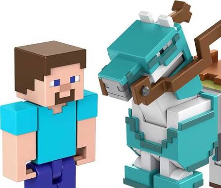 Minecraft figurka Steve i koń HDV39