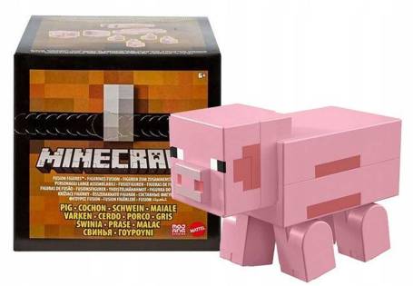 Minecraft figurka świnka ruchoma do zbudowania GVV18