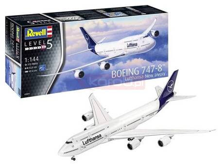 Model plastikowy Boeing 747-8 Lufthansa nowy