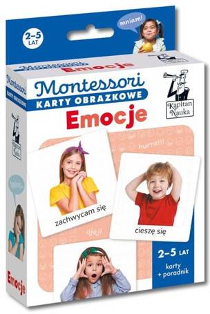 Montessori. Karty obrazkowe Emocje (2-5 lat)