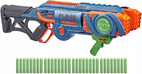 NERF F2553 ELITE FLIP 32 BLASTER + 32 strzałki