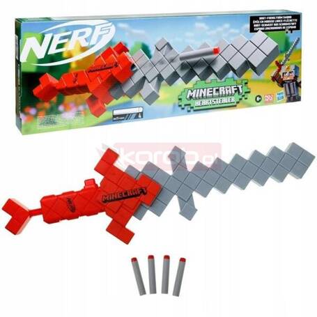 NERF F7597 MINECRAFT MIECZ WYRZUTNIA HEARTSTEALER