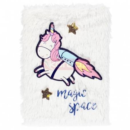 NOTES PLUSZ A5 UNICORN SPACE STK PB 6/36