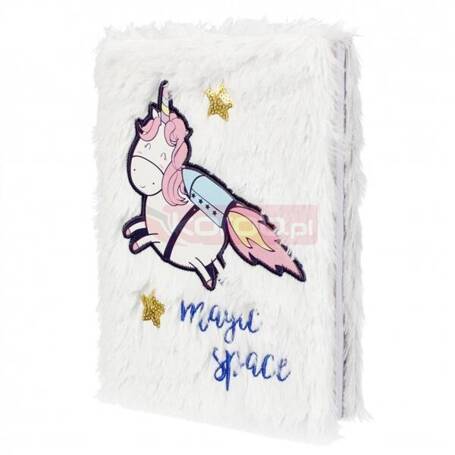 NOTES PLUSZ A5 UNICORN SPACE STK PB 6/36