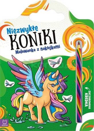 Niezwykłe koniki. Malowanka z naklejkami