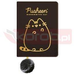 Notatnik pluszowy A5/96K gold Pusheen