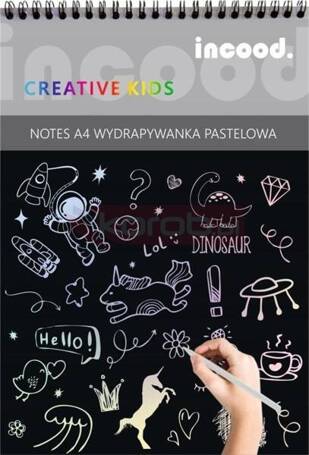 Notes A4 wydrapywanka pastelowa