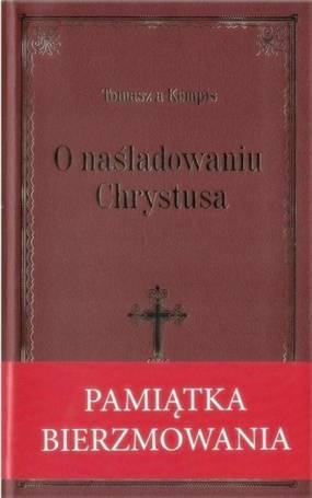 O naśladowaniu Chrystusa- bordowa oprawa bierzm.