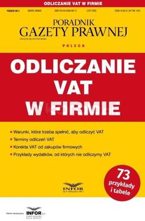 Odliczanie VAT w firmie. Podatki 4/2025