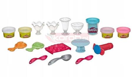 PLAY DOH CIASTOLINA ZESTAW KITCHEN CREATIONS Ice cream, desery lodowe E7275