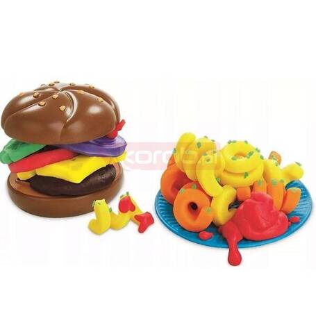 PLAY DOH CLAY CIASTOLINA ZESTAW KUCHENNE KREACJE Burger z frytkami E5472