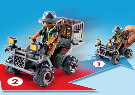 PLAYMOBIL 6939 Kłusownik z quadem