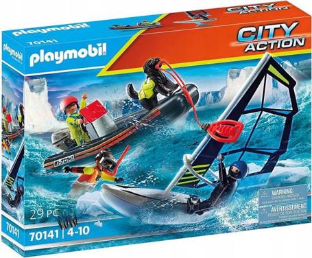 PLAYMOBIL 70141 PONTON RATOWNICZY Z PSEM