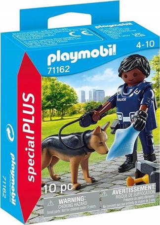 PLAYMOBIL 71162 POLICJANT Z PSEM TROPIĄCYM