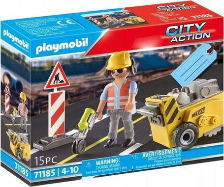 PLAYMOBIL 71185 PRACOWNIK BUDOWY Z FREZARKĄ