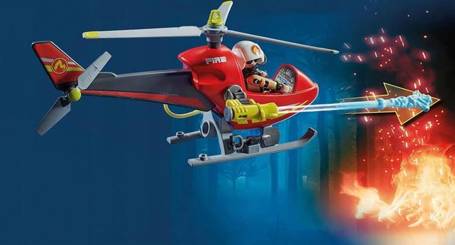 PLAYMOBIL 71195 HELIKOPTER STRAŻACKI