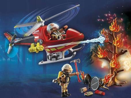 PLAYMOBIL 71195 HELIKOPTER STRAŻACKI