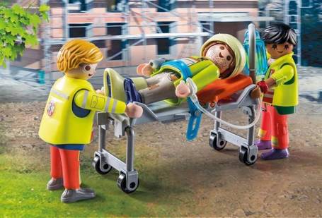 PLAYMOBIL 71202 KARETKA POGOTOWIA ZE ŚWIATŁEM I DŹ