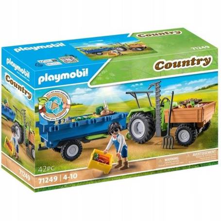 PLAYMOBIL 71249 TRAKTOR Z PRZYCZEPĄ