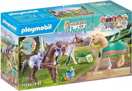 PLAYMOBIL 71356 TRZY KONIE: MORGAN QUARTER HORSE I ANGLOAR