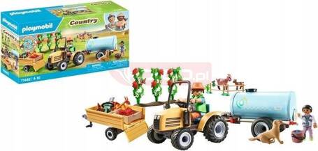 PLAYMOBIL 71442 TRAKTOR Z PRZYCZEPĄ I ZBIORNIKEM NA WODĘ