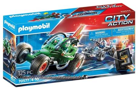 PLAYMOBIL City Action 70577 Policyjny gokart Pościg za włamywaczem do sejfu