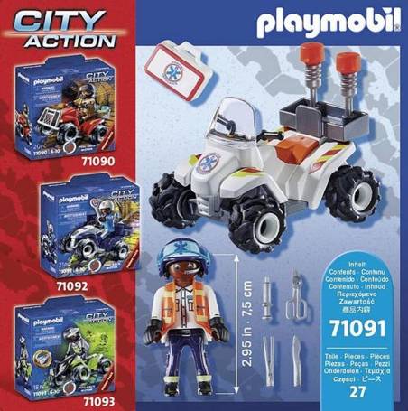 PLAYMOBIL City Action 71091 Ratowniczy Speed Quad