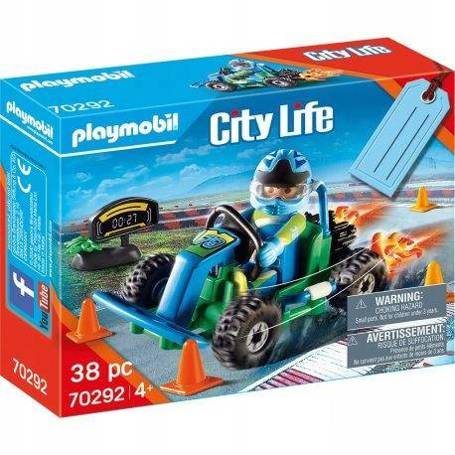 PLAYMOBIL City Life 70292 Zestaw upominkowy Wyścigi gokartowe