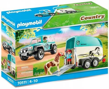 PLAYMOBIL Country 70511 Samochód z przyczepą dla koni