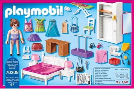 PLAYMOBIL Dollhouse 70208 Sypialnia z kącikiem