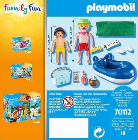 PLAYMOBIL Family Fun 70112 Chłopiec z oponą