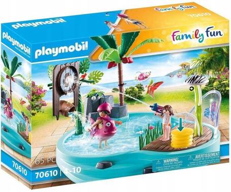 PLAYMOBIL Family Fun 70610 Basen z armatką wodną