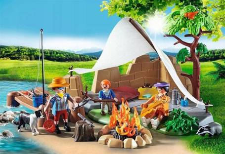 PLAYMOBIL FamilyFun 70743 Rodzina na kempingu