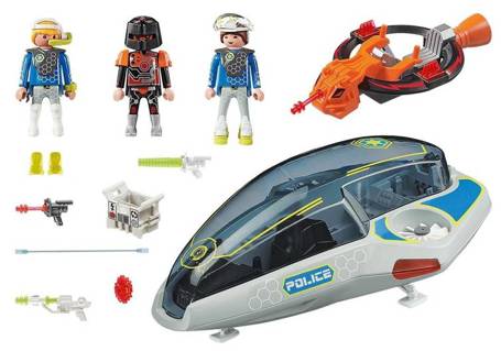 PLAYMOBIL Galaxy Police 70019 Szybowiec policyjny