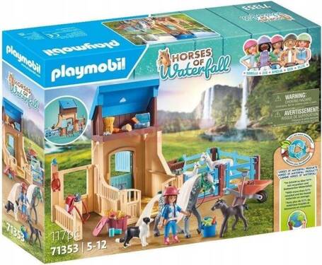 PLAYMOBIL HORSES OF WATERFALL 71353 AMELIA I WHISPERS Z BOKSEM STAJENNYM