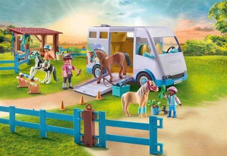 PLAYMOBIL HORSES OF WATERFALL 71493 MOBILNA NAUKA JAZDY KONNEJ