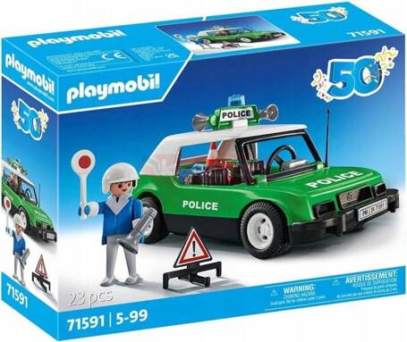 PLAYMOBIL JUBILEUSZOWY NA 50 LECIE 71591 KLASYCZNY SAMOCHÓD POLICYJNY