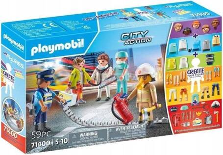 PLAYMOBIL MY FIGURES 71400 SŁUŻBY RATOWNICZE