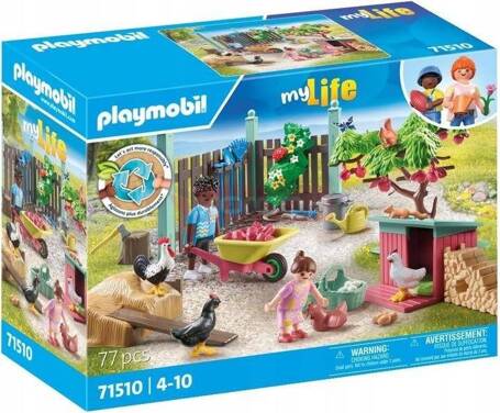 PLAYMOBIL MY LIFE 71510 MAŁA KURZA FERMA W OGRÓDKU TINY HOUSE