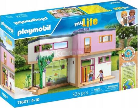 PLAYMOBIL MY LIFE 71607 DOM Z OGRODEM ZIMOWYM zestaw dla dzieci +4 lata