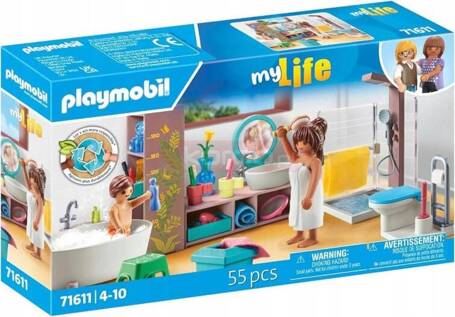 PLAYMOBIL MY LIFE 71611 ŁAZIENKA zestaw do zabawy dla dzieci +4 l