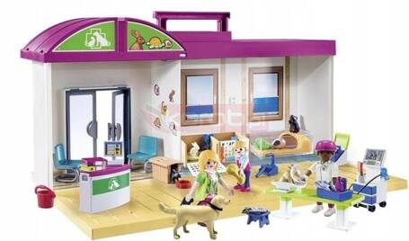 PLAYMOBIL MY LIFE 71715 Przenośna klinika dla zwierząt zestaw dla dzieci +4