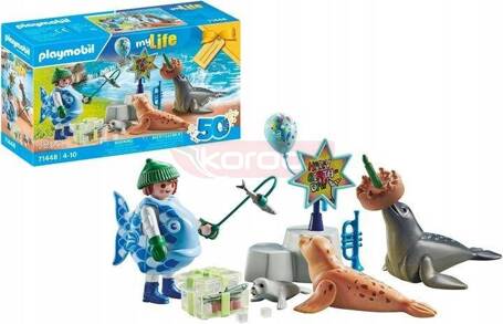 PLAYMOBIL MYLIFE 71448 KARMIENIE ZWIERZĄT FOKI