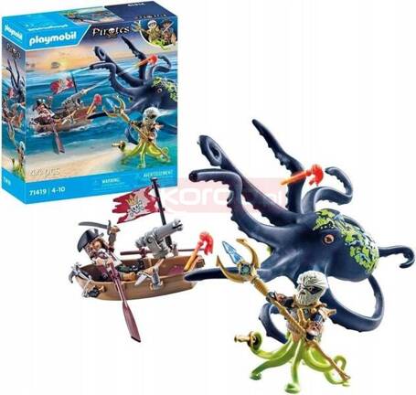 PLAYMOBIL PIRATES 71419 WALKA Z GIGANTYCZNĄ OŚMIORNICĄ