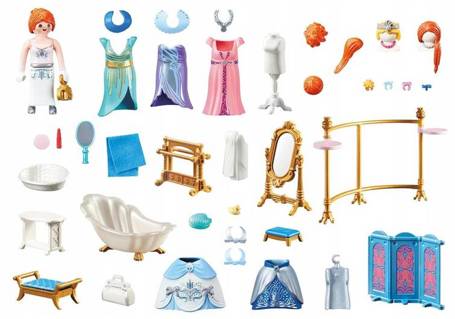 PLAYMOBIL Princess 70454 Garderoba z wanną