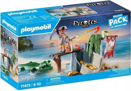 PLAYMOBIL STARTER PACK 71473 PIRAT Z ALIGATOREM