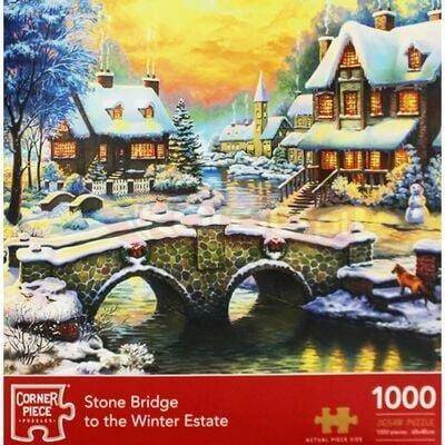 PUZZLE 1000 ZIMA ZIMOWE MIASTECZKO 7389